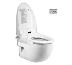 Унитаз подвесной Roca Meredian-N + биде Panasonic DL-ME45